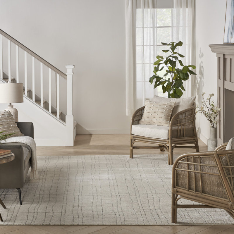 Geometric Indoor Rug, Rectangle 9' x 12'