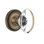 Rope Rosette with Oval Clear Crystal Door Knob