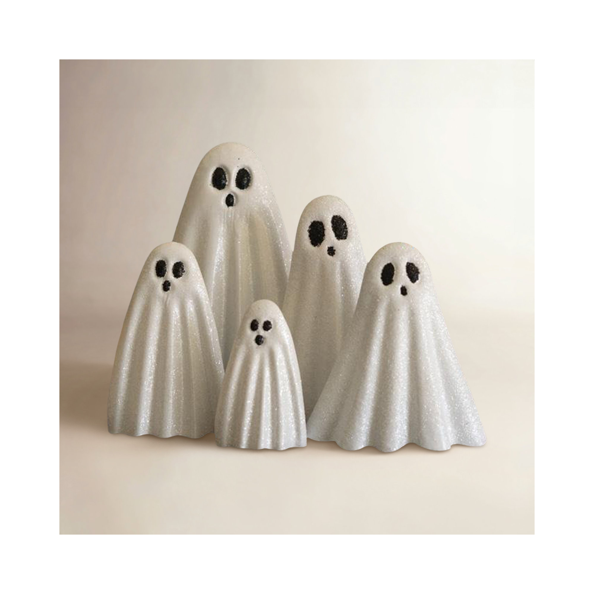 SET OF FIVE HALLOWEEN GHOSTS