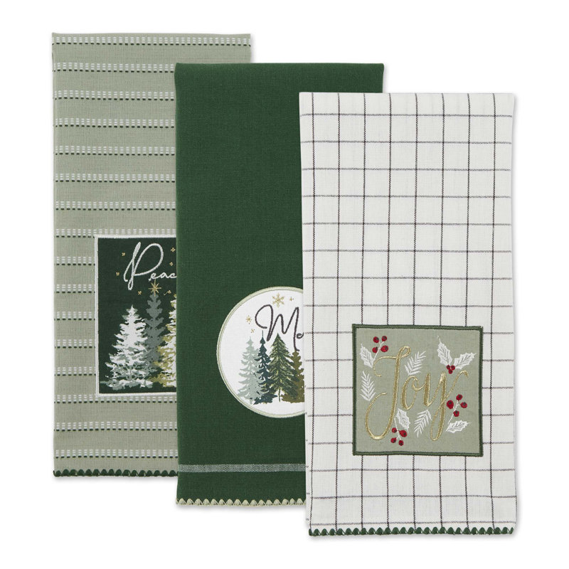 Ensemble de 3 assiettes embellies ASST Winter Woods / 3
