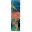 Tapis abstrait bleu / orange Rizzuto-16893617
