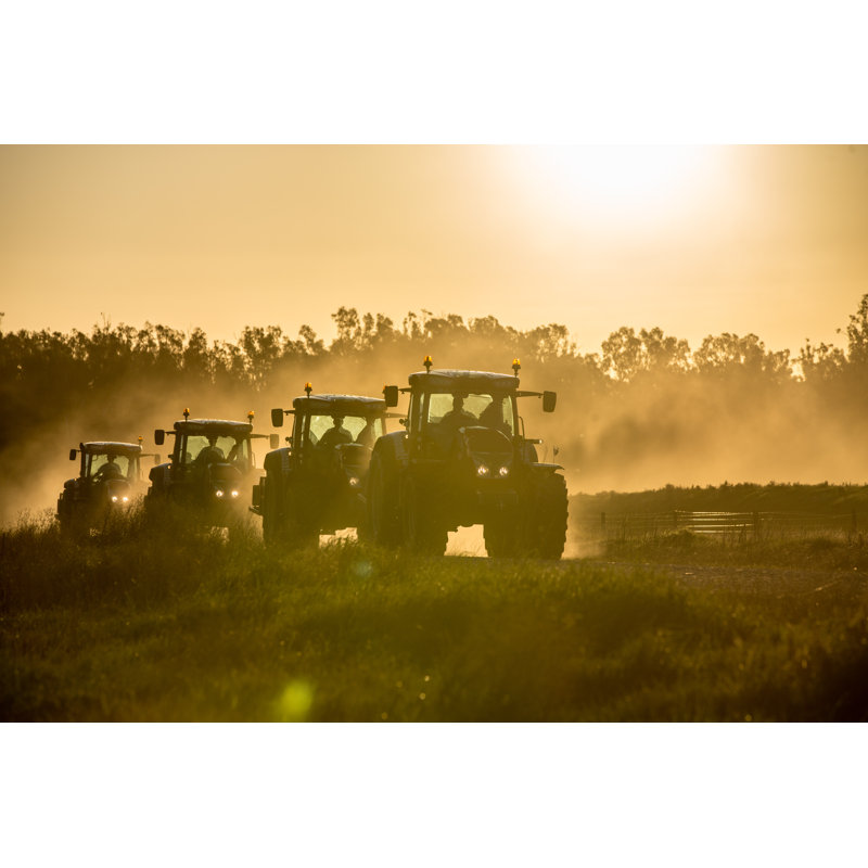 Tractors - Photographie sur toile tendue, L 12 po x H 8 po