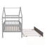 Lit simple en bois avec lit gigogne simple-1803789374