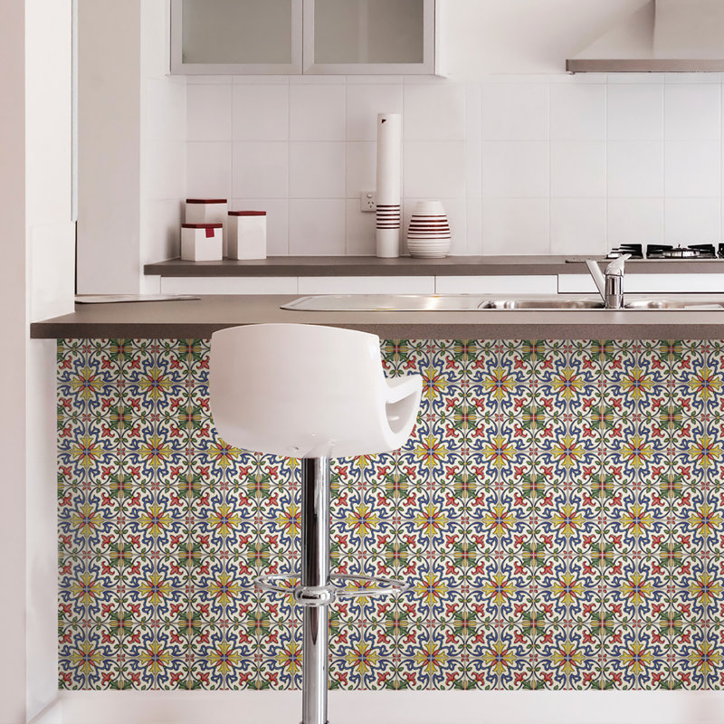 Carreau de mosaïque à écorce en résine et & pi 10 po x 10 po tuscan