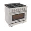 36 in. 5.2 cu. ft. Natural Gas Range and Convection Oven in Black with True Simmer Burners-640147740-640147713