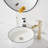 Single-handle Bathroom Faucet with Drain Assembly-129257944