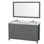 Sheffield 60" Double Bathroom Vanity Set with Mirror