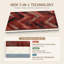 Tapis à poils longs Barthomley Modern Brushstroke-640202262