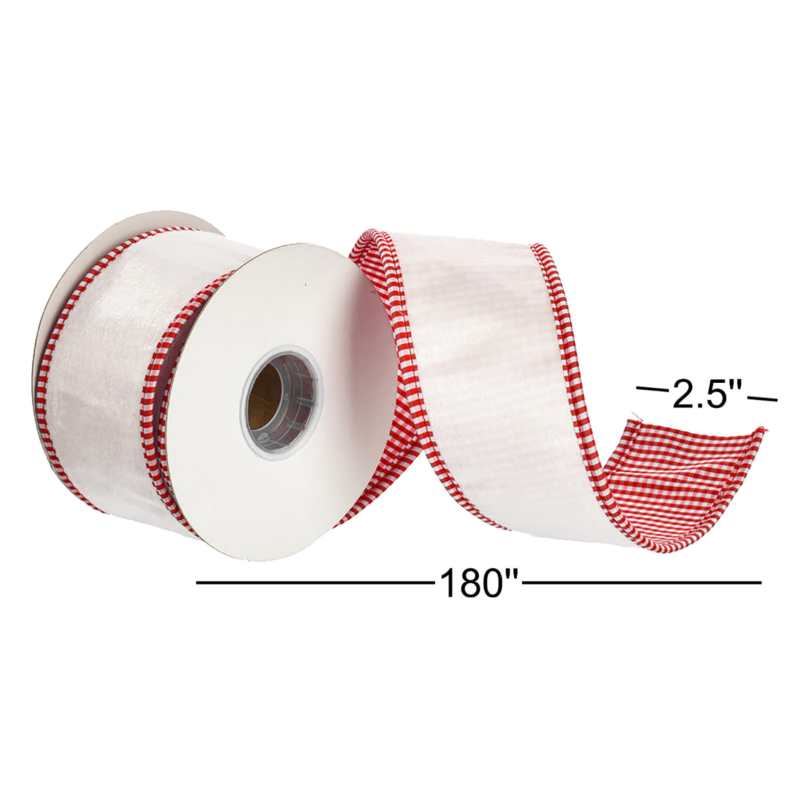 Velvet With Striped Taffeta Back And Piping., 0.13" H x 180" W x 4" D, Ivory
