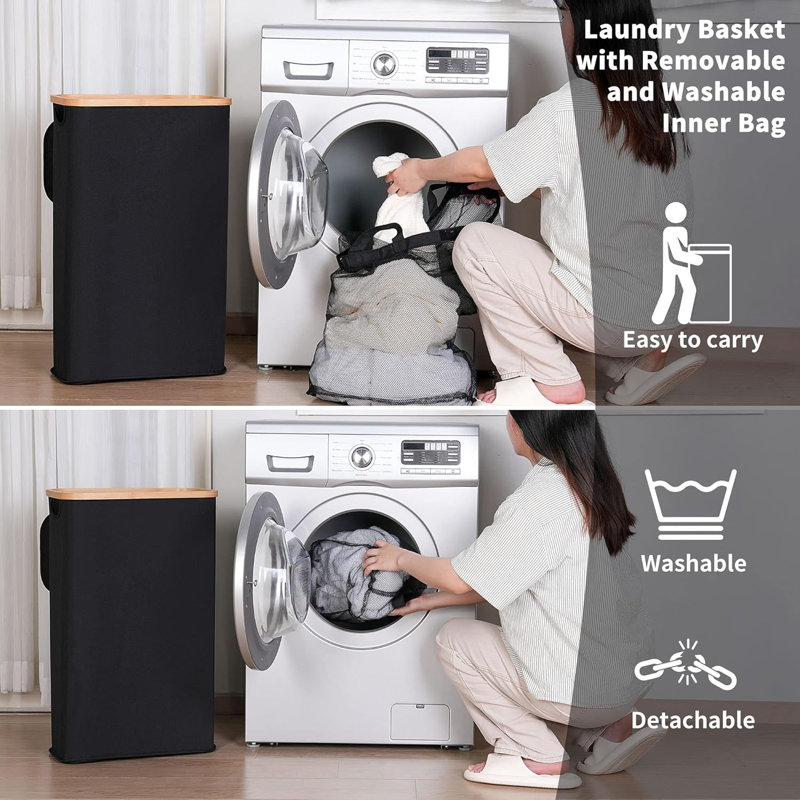Laundry Basket, Black
