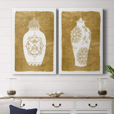 Golden Urn I-Premium Gallery Wrapped Canvas -Ready to Hang