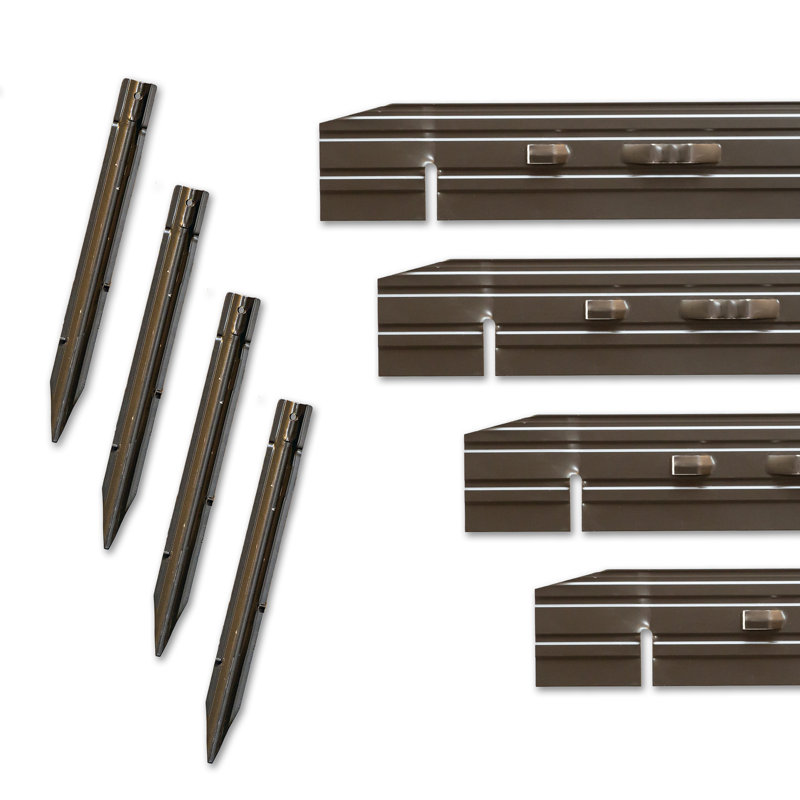 Cleanline (120 pi / boîte) -, H 4 po x l 0,13 po x P 96 po, Peinture bronze