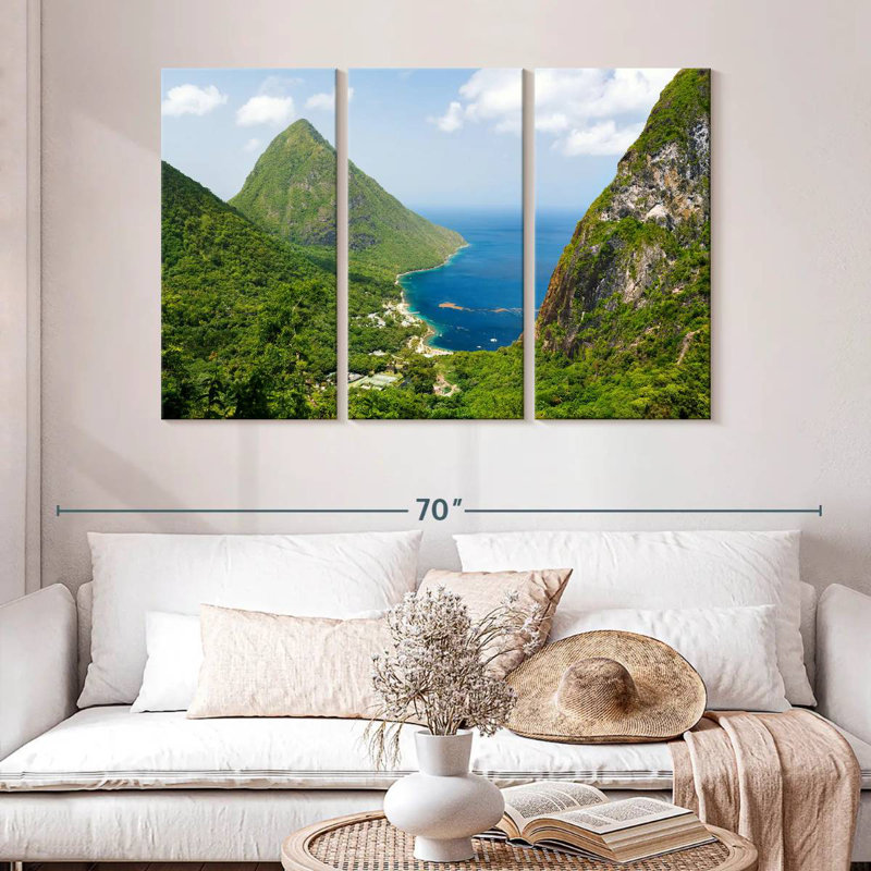 Montagnes Gillard Piton, H 32 po x l 50 po