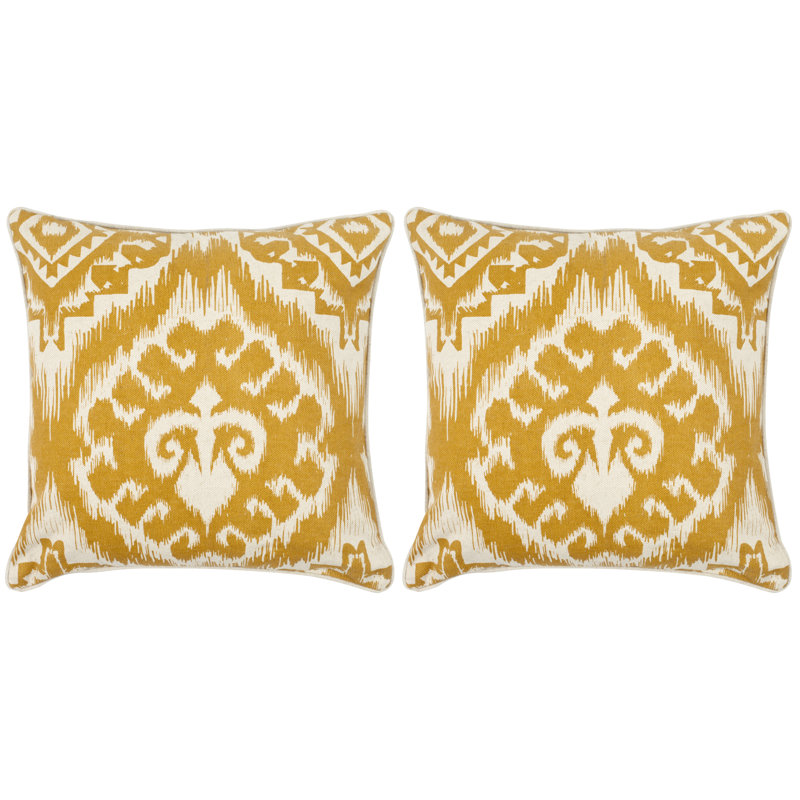 Housse de coussin Josh, 18 po x 18 po, Safran