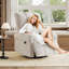 Fauteuil inclinable manuel, inclinable et pivotant en chenille-844289386