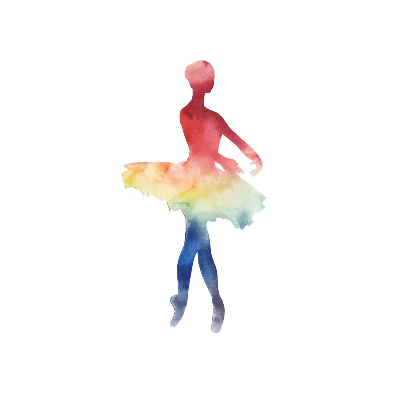 Ballerina Beam IV by Grace Popp - Wrapped Canvas Painting, 66.04 cm H x 45.72 cm W x 1.91 cm D