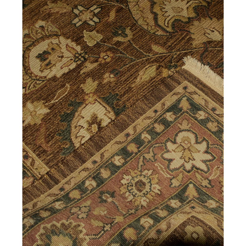 Handmade Silk and Wool Oriental Area Rug