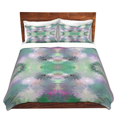 Ensemble de housse de couette en cascade rosé plum