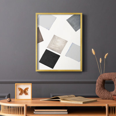Block Encounter Revisit I Framed Print - Solid Wood