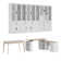 Office/Study Combination Set(Including Computer Desk,Writing Desk,Combination Bookcase)