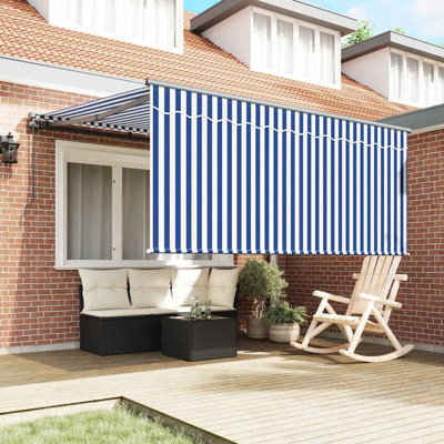 Brayden Studio 350cm W x 250cm D Fabric Cover Retractable Door / Window Awning