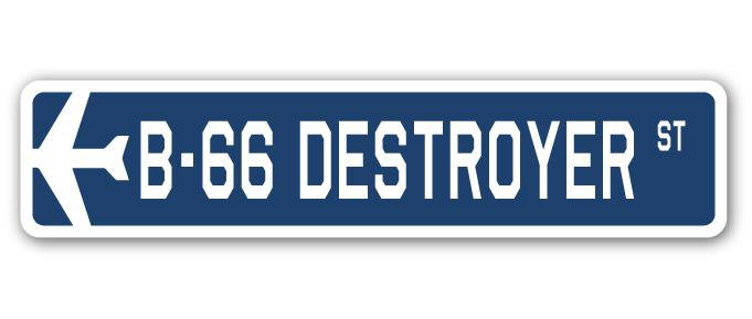 Plaque en aluminium Bloomfield B-66 Destroyer Air Force, H 4 po x l 18 po x P 1 po