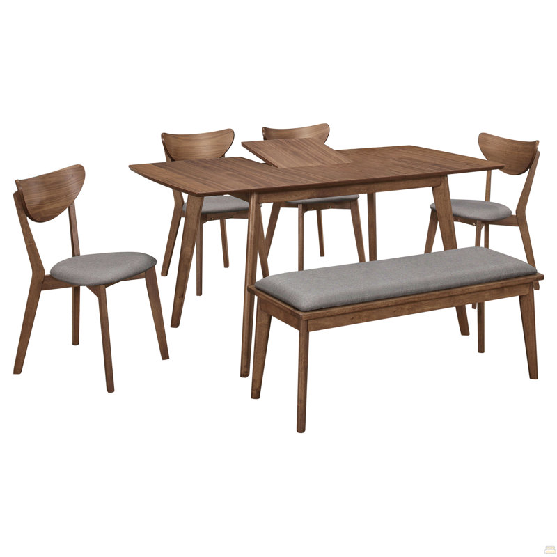 Ensemble de salle à manger 6 pièces, 6 pièces: table, 5 chaises