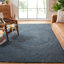 Tapis oriental gris foncé en laine et coton touffeté à la main Anothony-1184775821