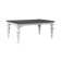 Chalita Rectangular Leg Table w/ Removable 18 Inch Leaf