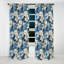 Motif tropical azure azur - Rideau floral - Rideau occultant floral - 1 panneau-107545924