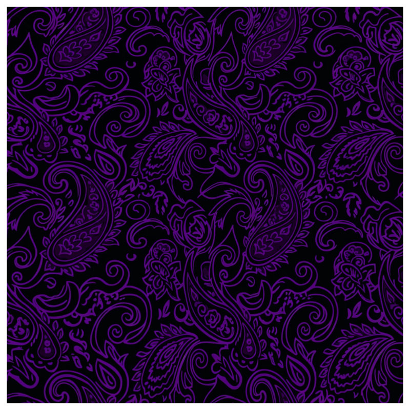Housses de couette à motif cachemire violet, Queen