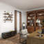 Wood 3 Level Wall Shelf with Metal Brackets-1108766712