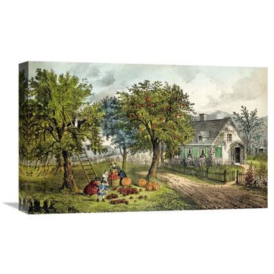 " American Homestead: Autumn " by Currier And Ives