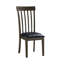 Ensemble de 2 chaises rembourrées en similicuir