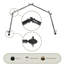 Tringle à rideau simple à baie vitrée ajustable de 28 po à 48 po Kadence-797314069-737514916
