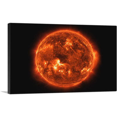 " Red Burning Sun Star "