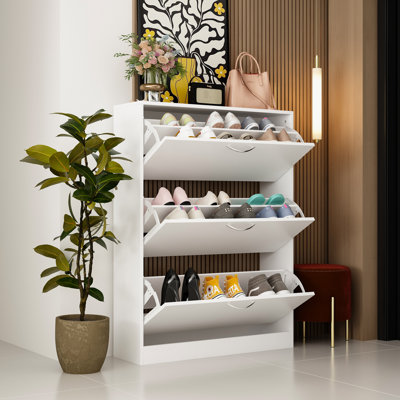 24 Pair Flip Down Shoe Storage