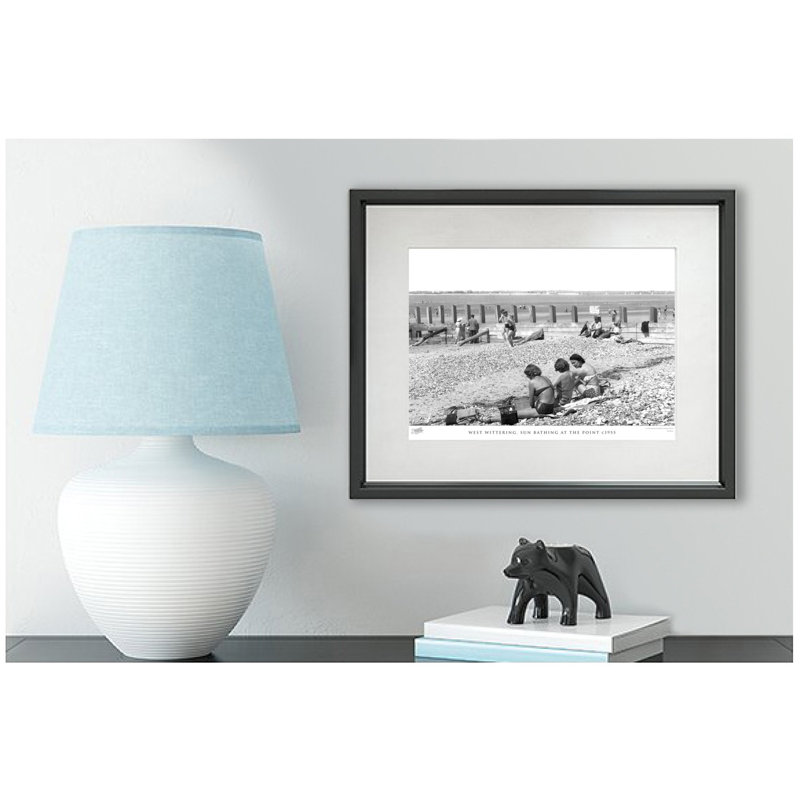West Wittering, Sun Bathing At The Point C1955 by Francis Frith - Single Picture Frame Print, 60cm H x 80cm W x 2.3cm D