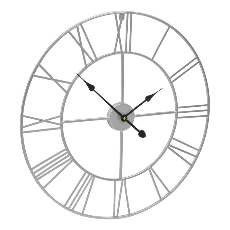 Ezzie Metal Wall Clock, 60cm H x 60cm W x 4cm D