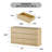 Parleen 52" W 6 Drawer Dresser - Wood Bedroom Dresser, Modern Double Dresser for Bedroom-1690680984