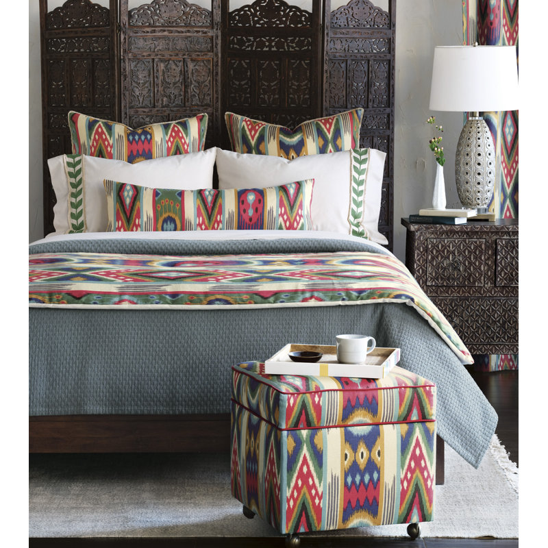 Akela Coverlet, Teal, Super King Coverlet
