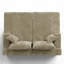 Canapé-lit convertible 78,8 po sans os, ensemble modulaire 2 pièces, sans assemblage - beige cachemire, velours-974009771-987822272-987822281