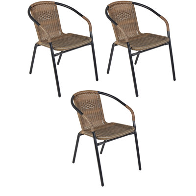 Metal Outdoor Stacking Dining Armchair