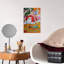 Jolly Santa And Toys Playful Abstract Contemporary Christmas Tree Bear Duck Forest Landscape Wall Art Print-1679748649
