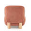 Fauteuil de chambre rembourré organique à profil bas avec pieds en bois massif Organic-125186788
