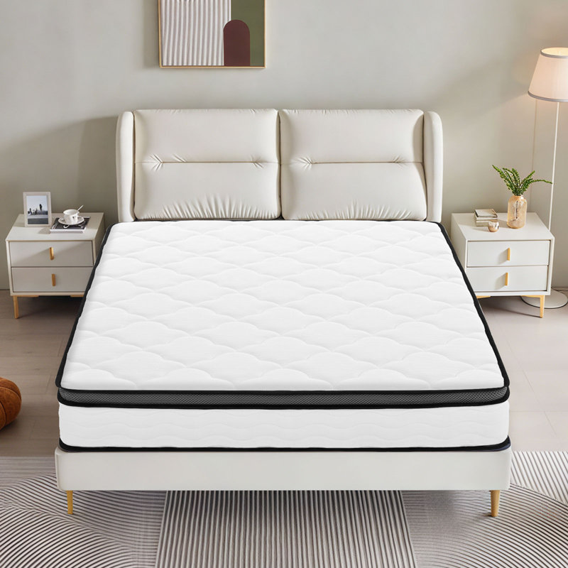 Hybrid Mattress With Pocket Coils, Medium Firm, Pressure Relief & Breathable, Certipur-US & OEKO-TEX Certified, 12, Queen