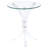 Bailey Clear Round Glass Top Acrylic Side Table