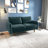Anacapa 58" Velvet Round Arm Sofa Loveseat-815099281