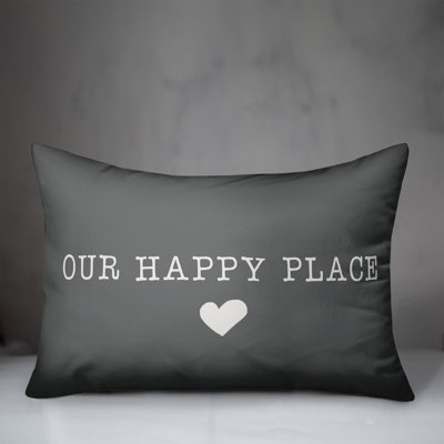 Textual Outdoor Throw Pillow