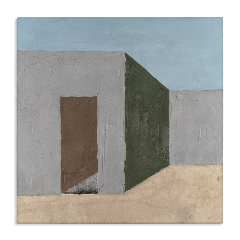 Art mural sud-ouest Adobe House par Michael Willett, H 36 po x l 36 po x P 1,5 po